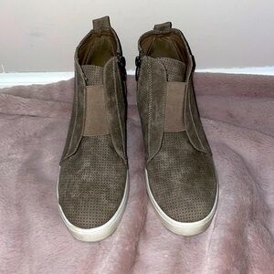 Tan Wedge Sneaker